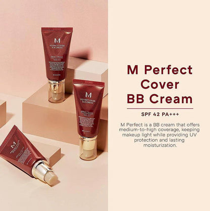 Missha M Perfect Cover BB Cream SPF 42 NO 21 Light Beige 50ML